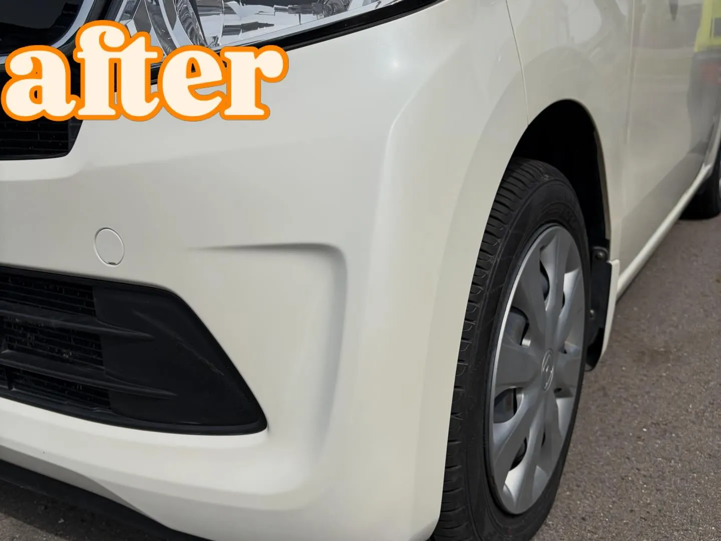 N-WGN、バンパーキズ修理