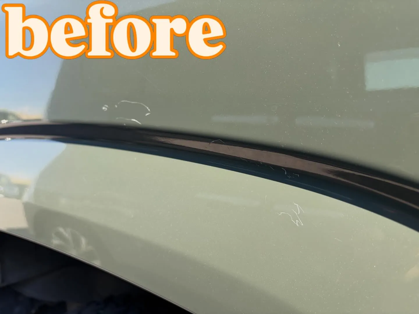 ジムニー、リアフェンダーキズ修理。