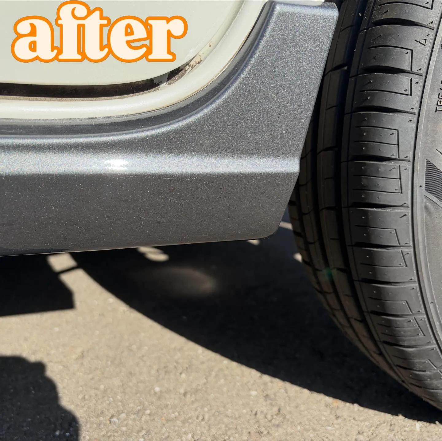 スペーシアギア、サイドステップキズ修理